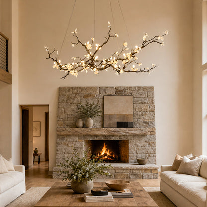 Barhed Tree Branch Chandelier