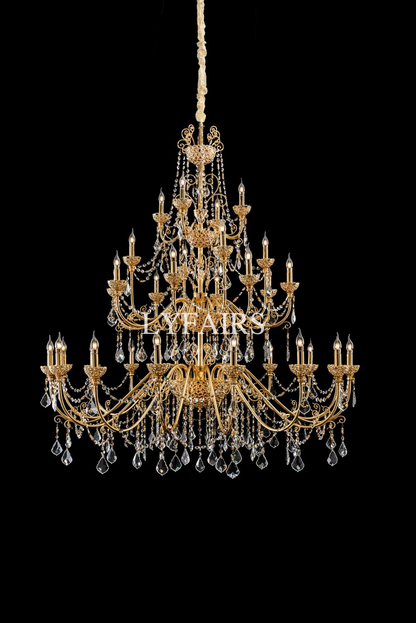 Baroque Revival  Crystal Chandelier with Jewelry-Level Craft and Crystals
