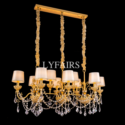 Baroque Revival  Crystal Chandelier with Jewelry-Level Craft and Crystals