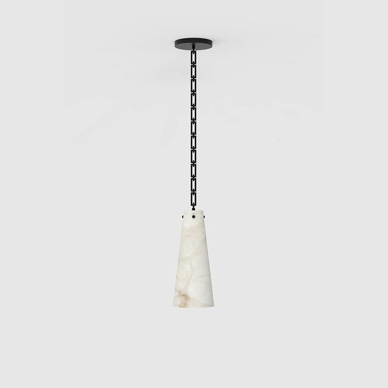 Contemporary Lucca Alabaster Pendant Light For Kitchen Island, Living Room