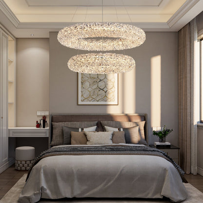 Lumina Halo Crystal Chandelier 31.5"