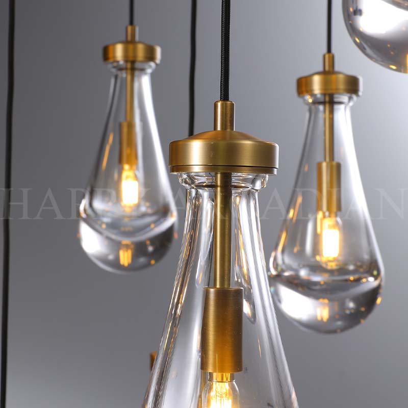 HA Raindrop Linear Chandelier 54″,13-Lights