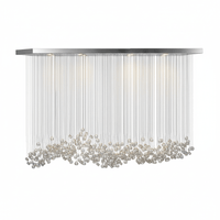 Crystal Stone Crystal Spiral Chandelier