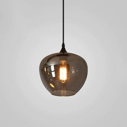 Modern Smoke Gray Glass Lamp Designer Chandelier