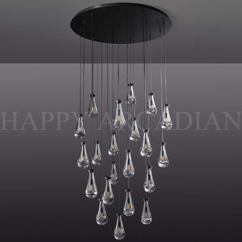 HA Raindrop Round Chandelier 47",21-Lights