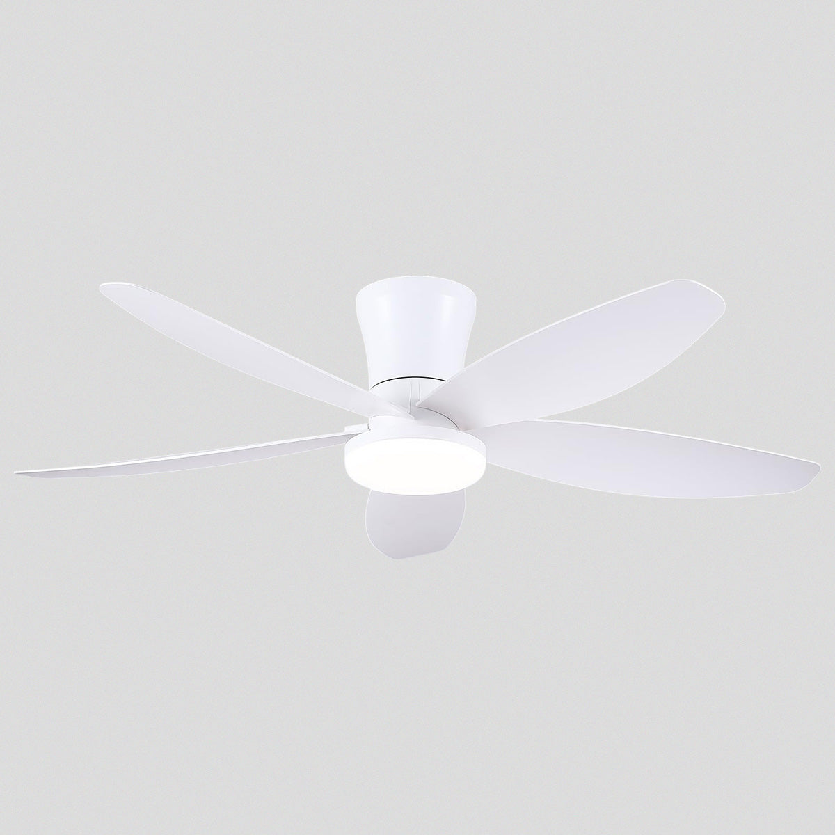 Indoor/Outdoor Recessed Black Ceiling Fan Light