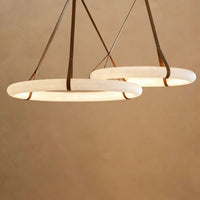 Modern Round Alabaster Chandelier for Living Room/Bedroom