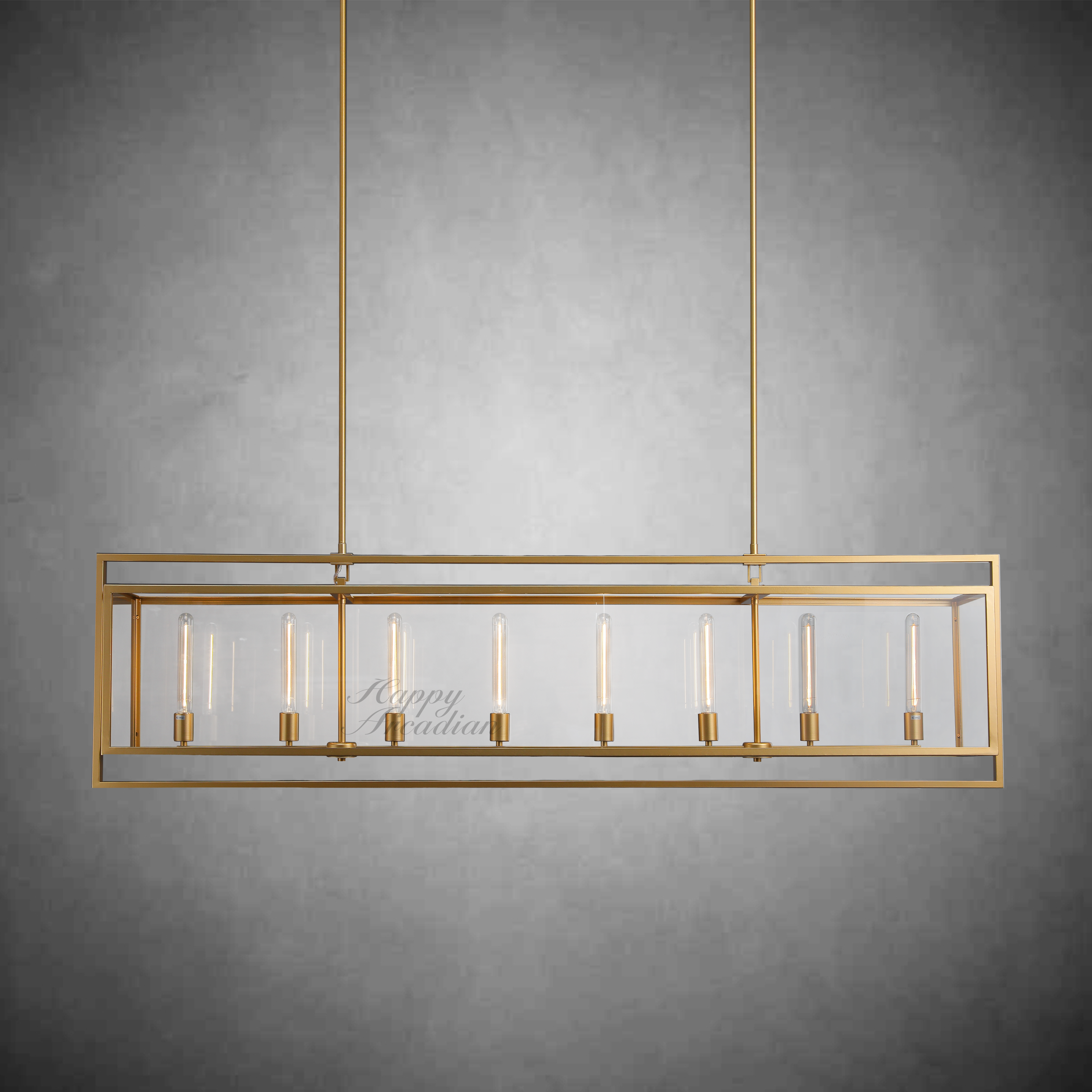 Verao Glass Rectangular Chandelier