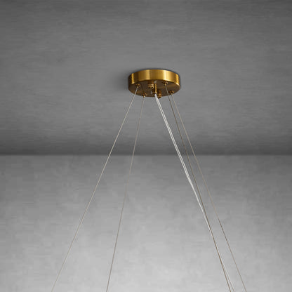 Diamond Alabaster Chandelier D31.5"