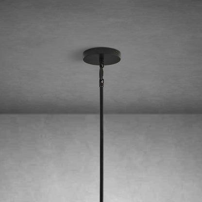 7" Glass Modern Black Pendant Lights(2PCS)