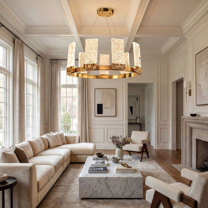 Haloire 1-Tier Round LED Ring Chandelier