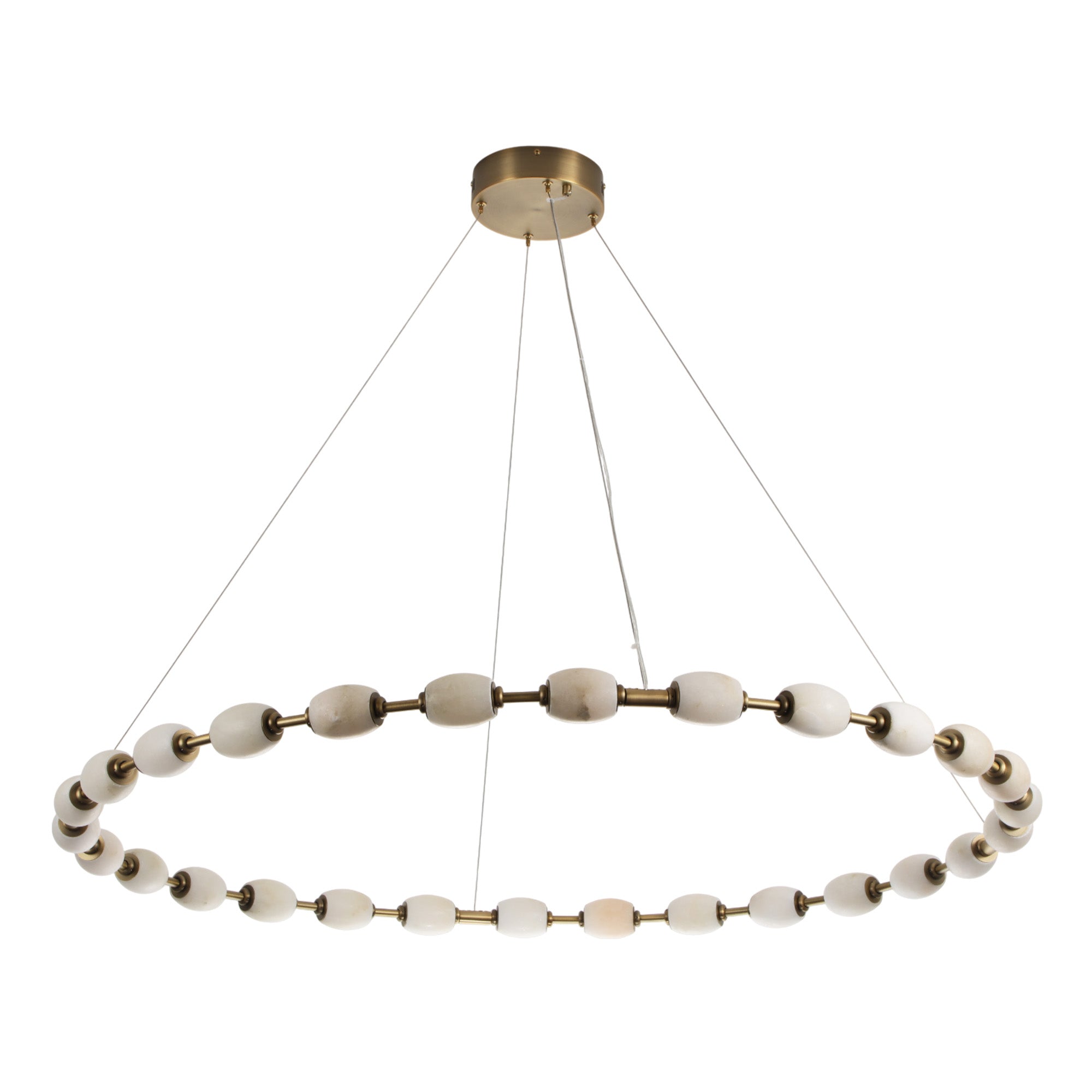 Alabaster Bead LED Pendant Light