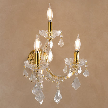 Extra Large Elegant Crystal Chandelier in Branch Style with Candle Layers for Stairs Living Room and Foyer