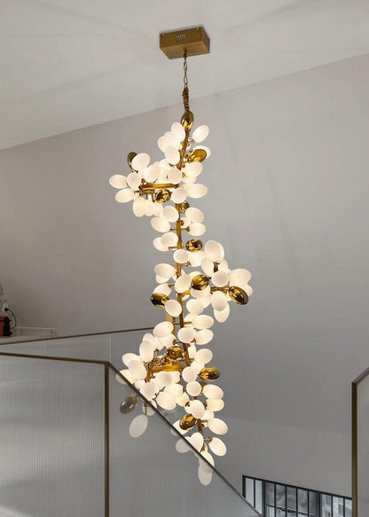 Modern Unique Style Extra Large White Grape Branch Chandelier