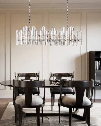 Boniton Prism Linear Chandelier 72"，28-Lights