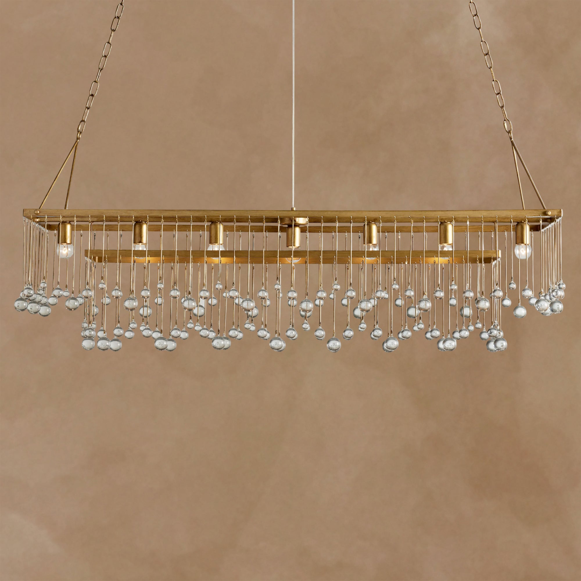 Aubrey Rectangular Chandelier Crystal Ball