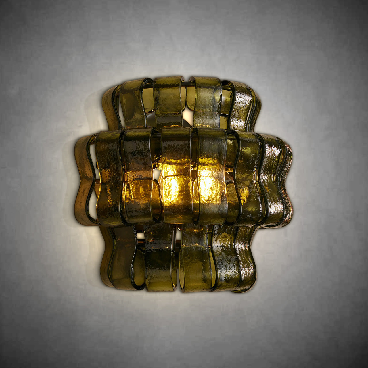 Ghiaccio Glass Wall Sconce