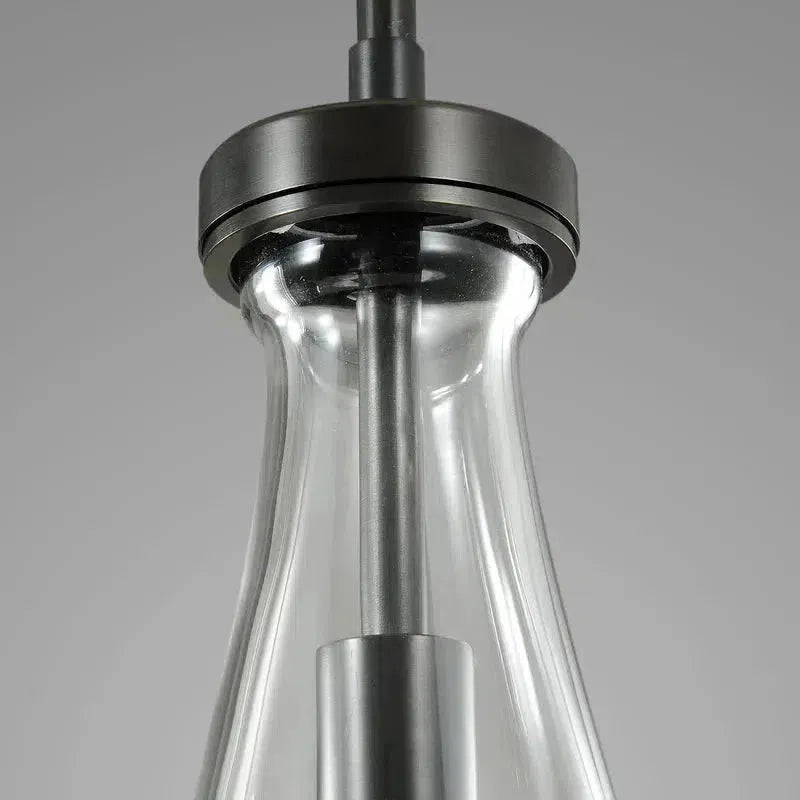 Soltaire Raindrop Round Chandelier 2-Light 5"