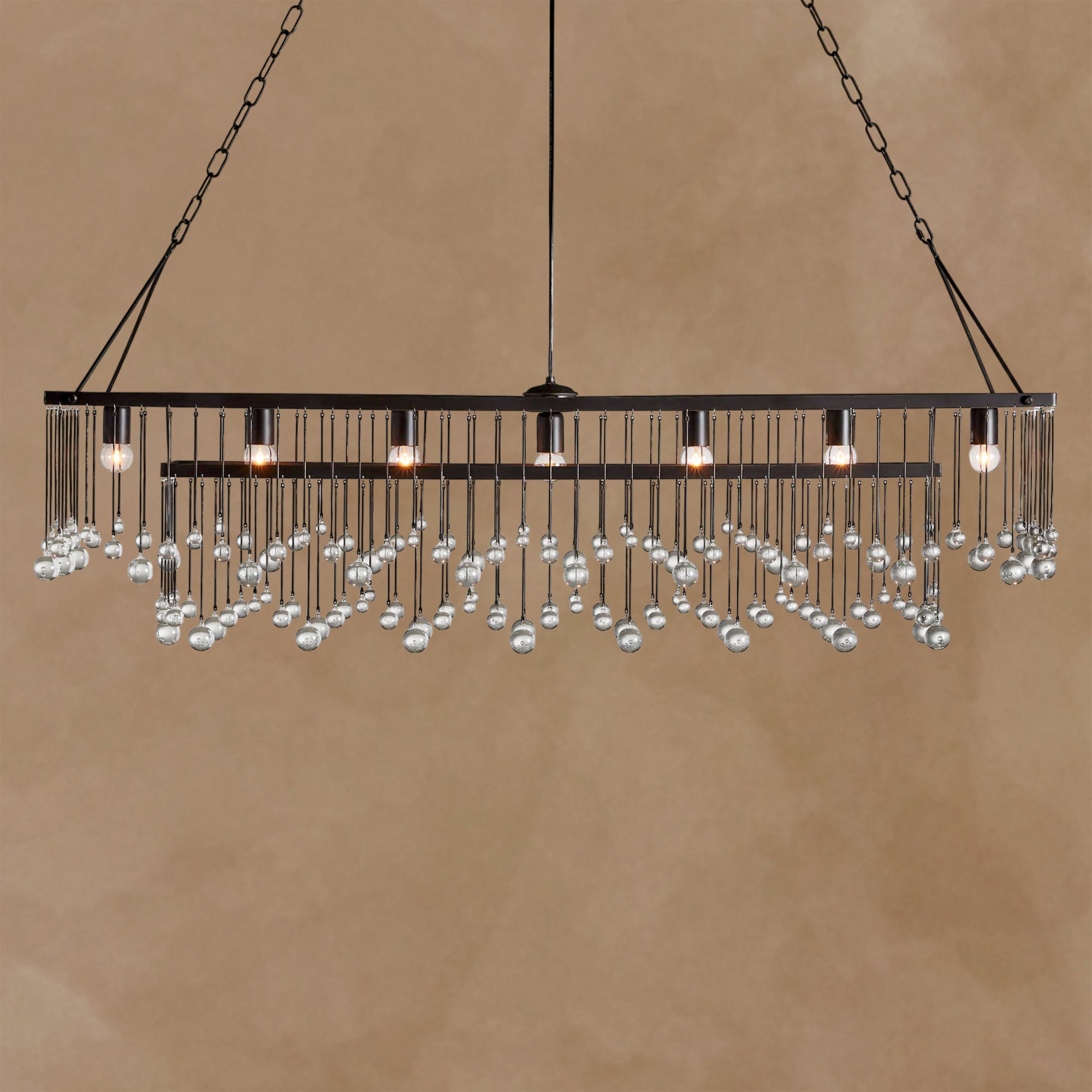 Aubrey Rectangular Chandelier Crystal Ball