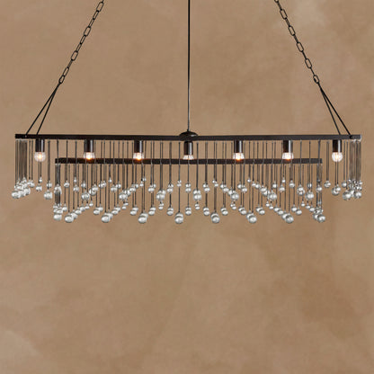 Averline Rectangular Chandelier Crystal Ball