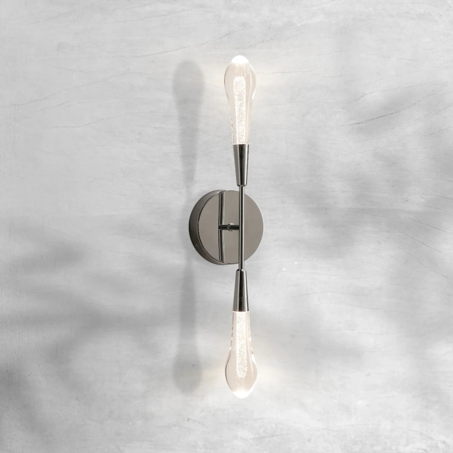 Elegant Sorenza Double Sconce with LED and Brass Finish