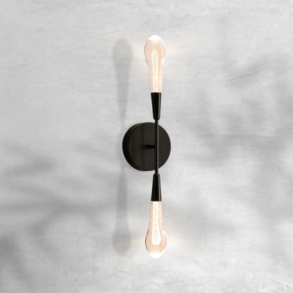 Elegant Sorenza Double Sconce with LED and Brass Finish