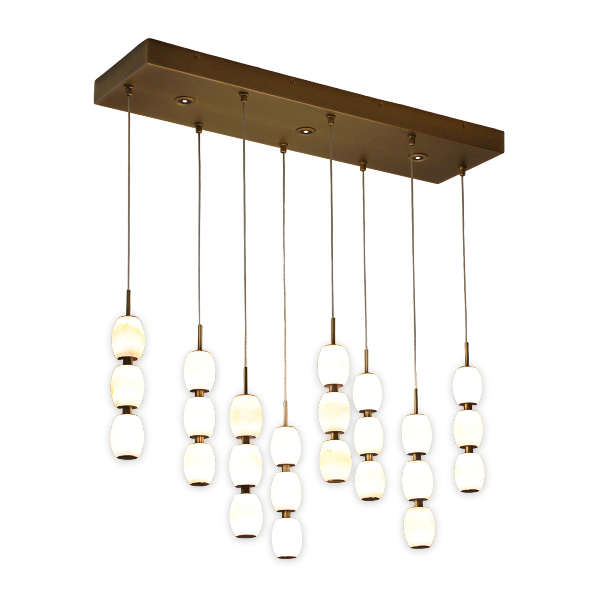 Alabaster Bead LED Pendant Light
