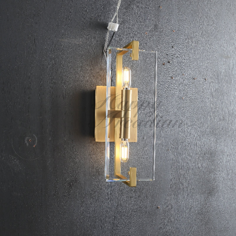 Sable Linear Glass Wall Sconce for 15''H 20''H 25''H