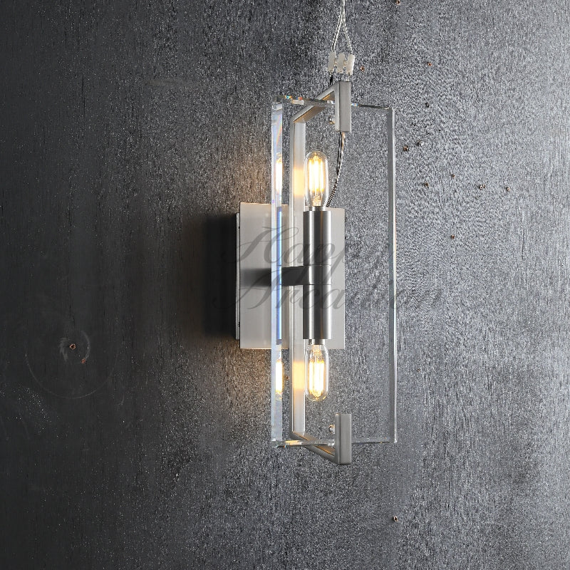 Sable Linear Glass Wall Sconce for 15''H 20''H 25''H