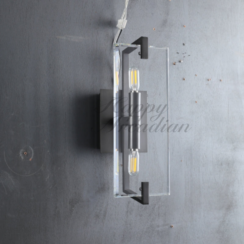 Sable Linear Glass Wall Sconce for 15''H 20''H 25''H