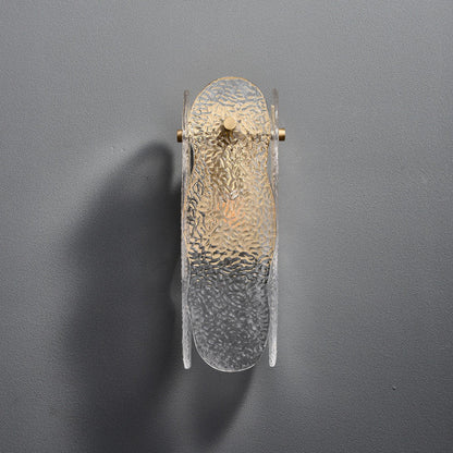 Ice Sculpture Glass Wall Sconce