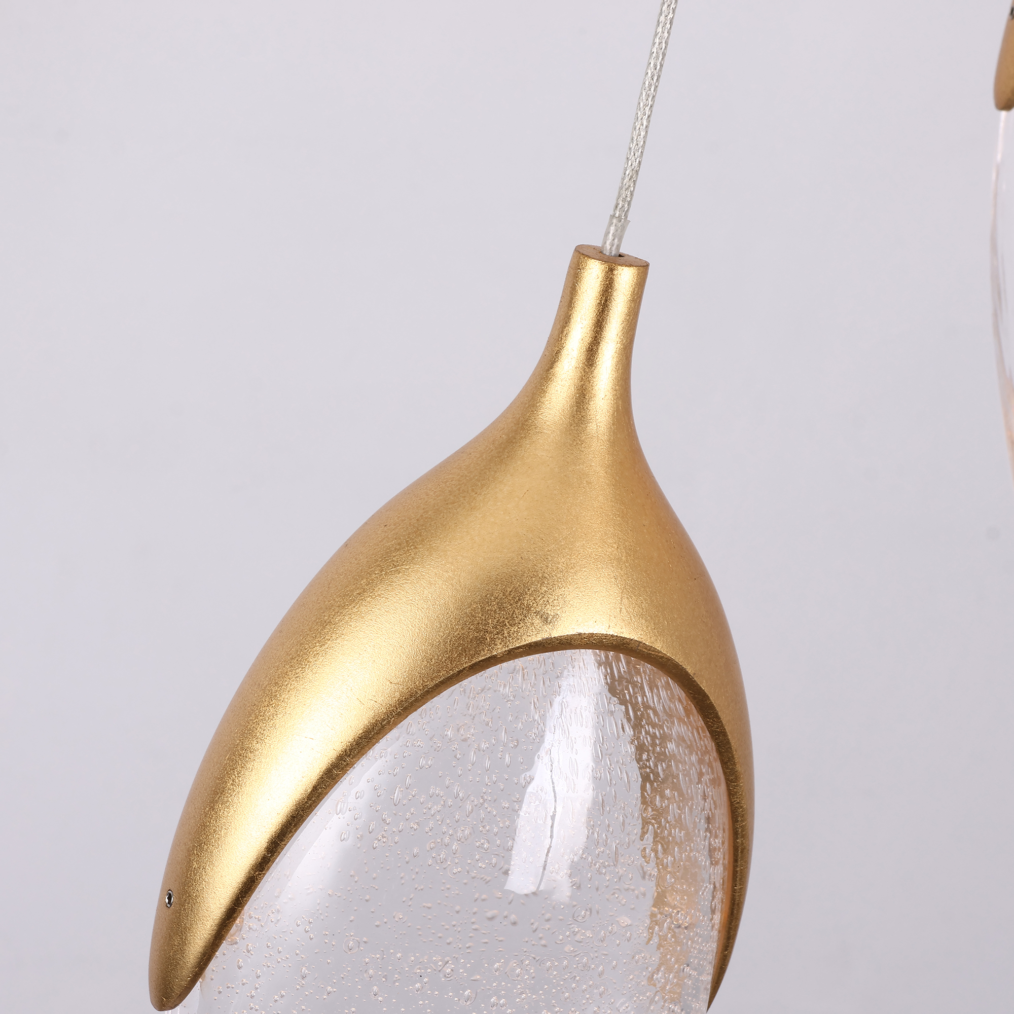Olive Modern Brass Pendant Lamp