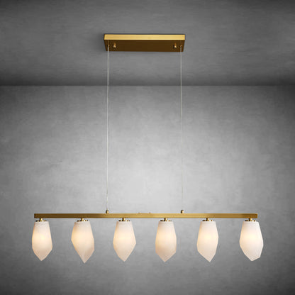 Diamond Alabaster Chandelier L39"
