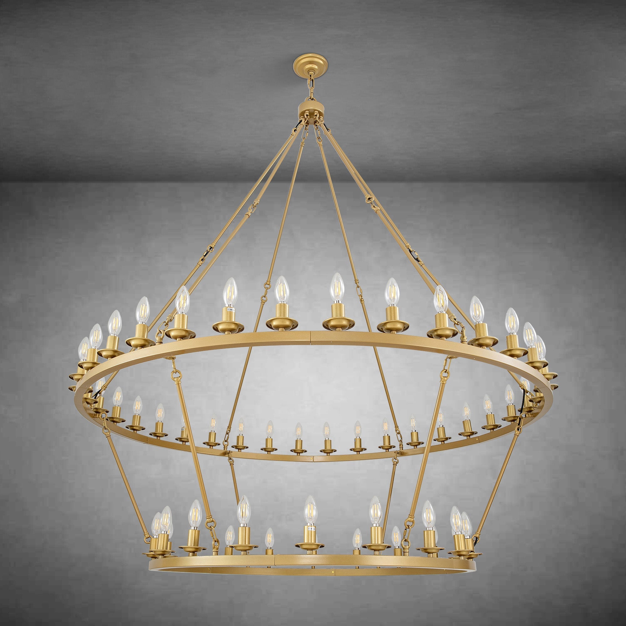 Modern wheel-shaped Chandelier