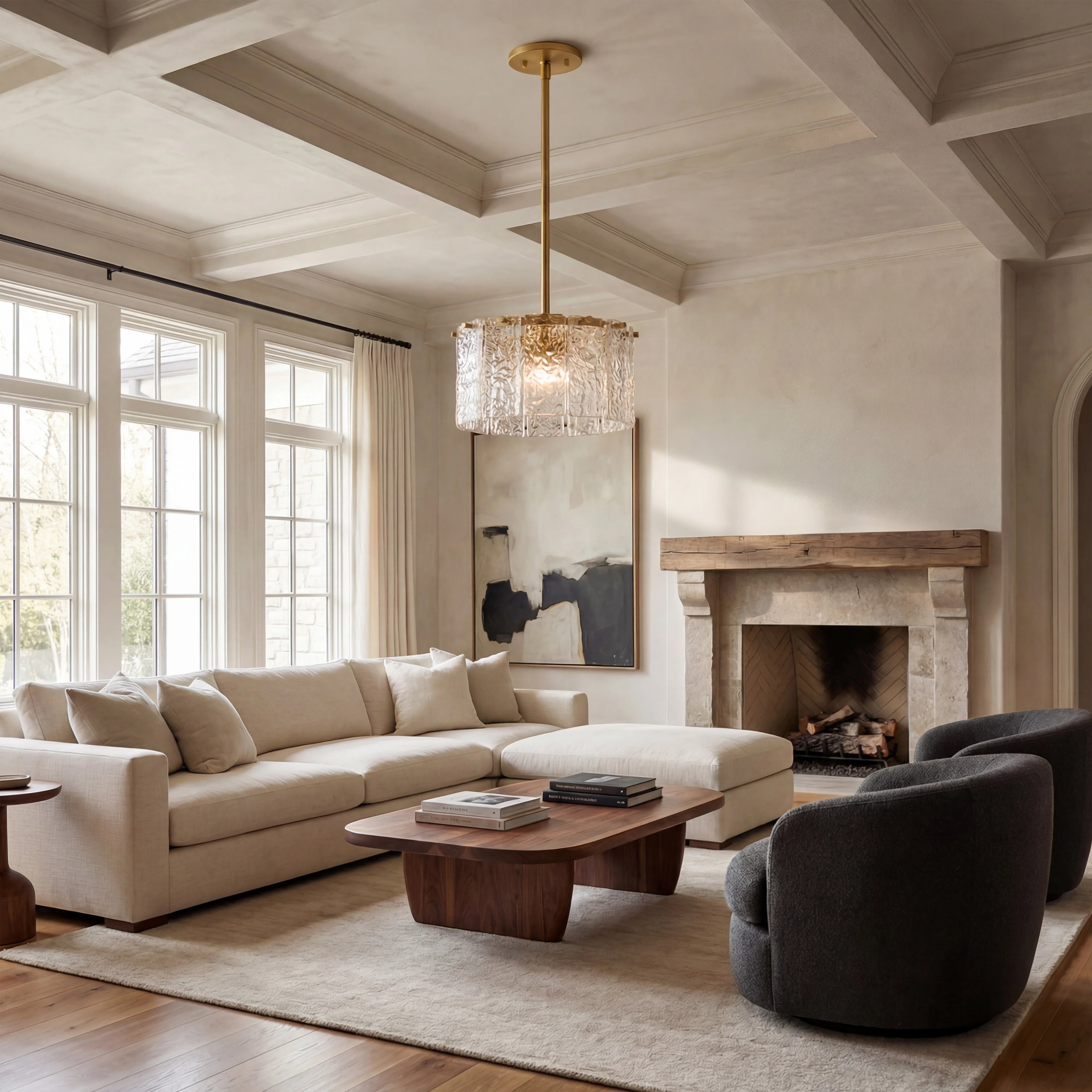 Haloire  Glass Pendant Light