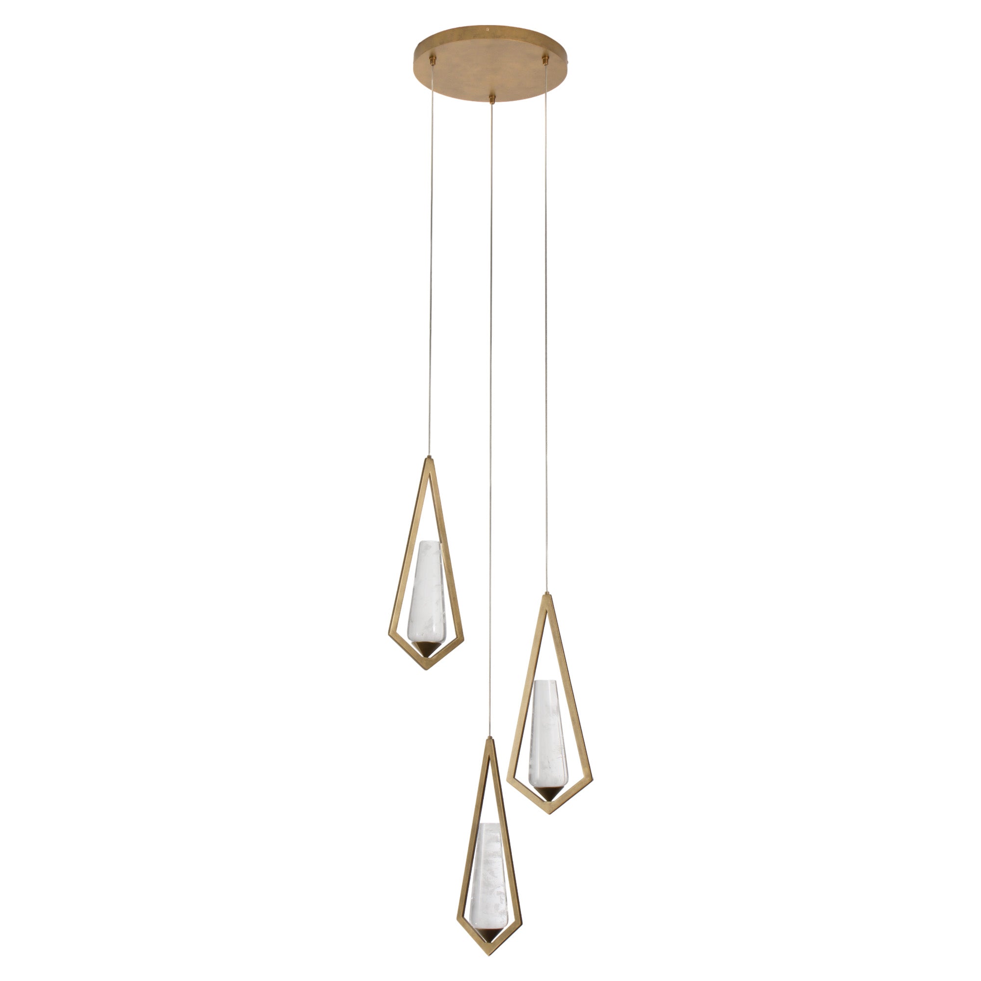 Geometric Crystal Drop Chandelier