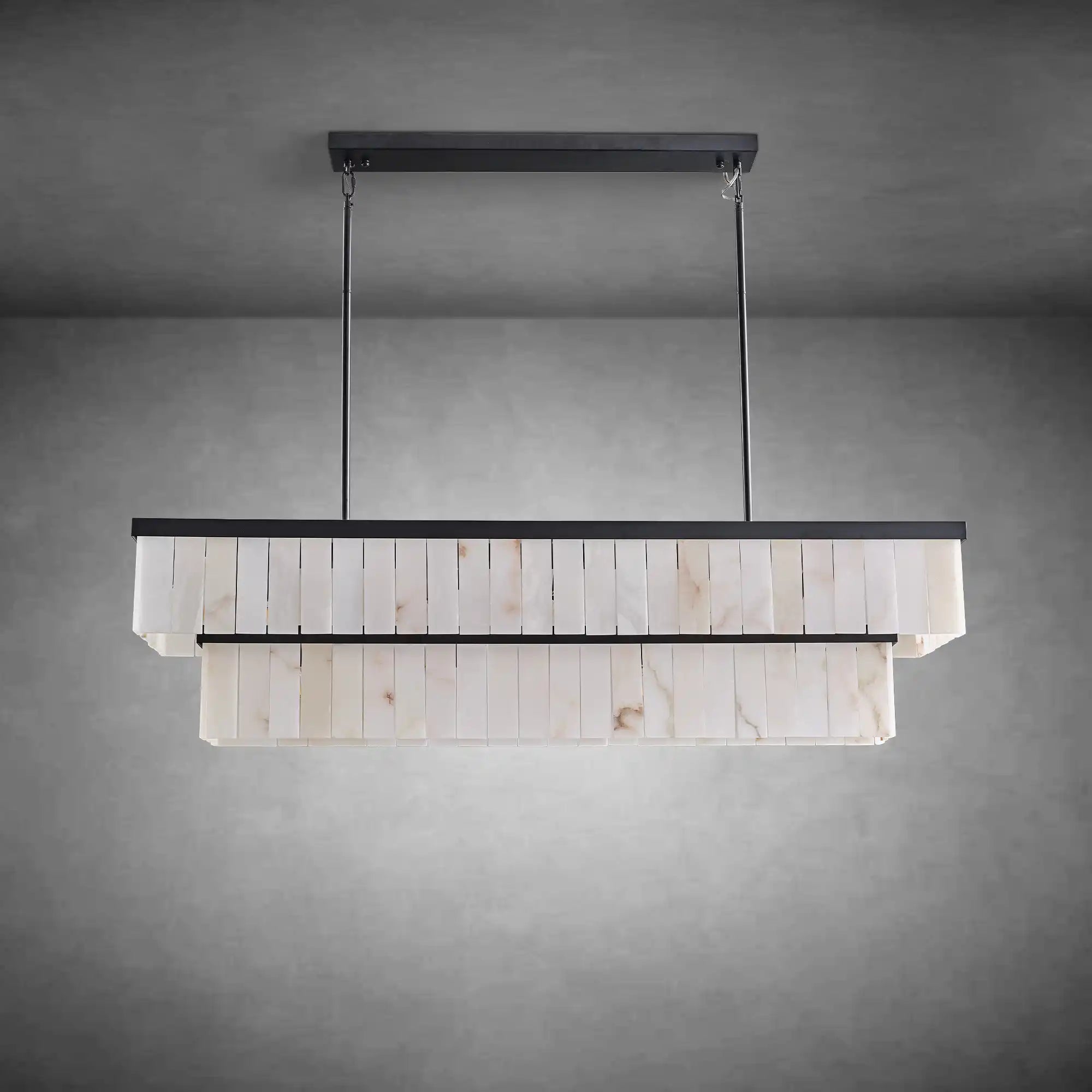 Rectangle Alabaster Chandelier