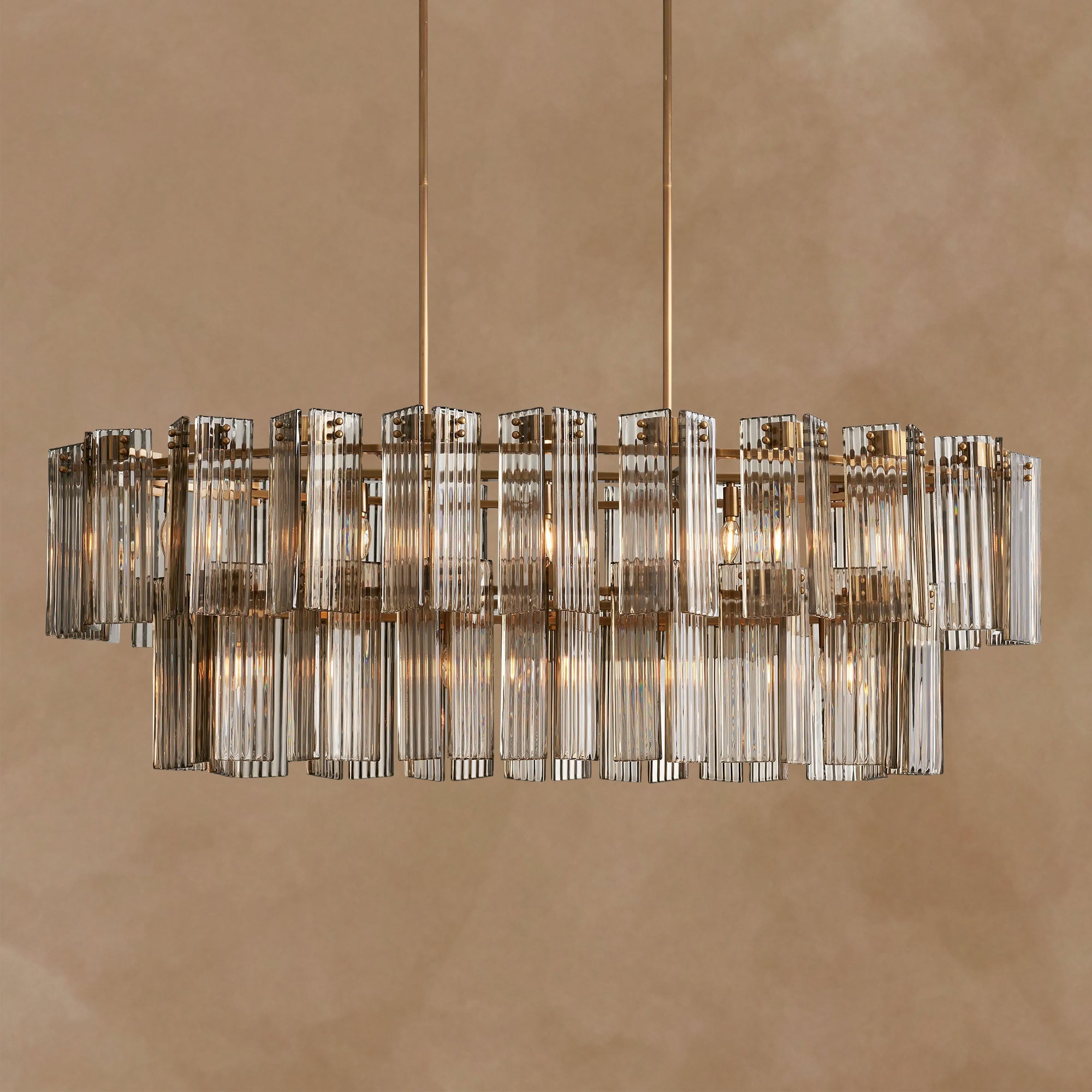 Delsie Oval 2 Tiered Chandelier