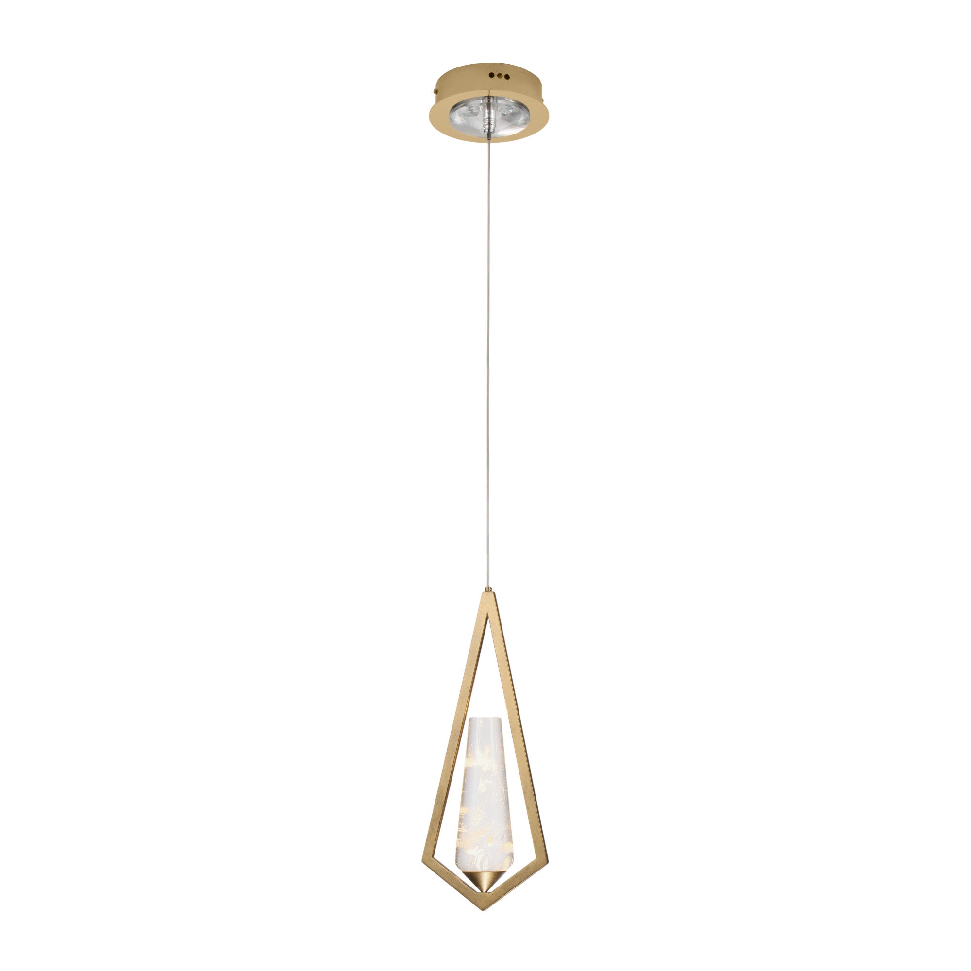 Geometric Crystal Drop Chandelier