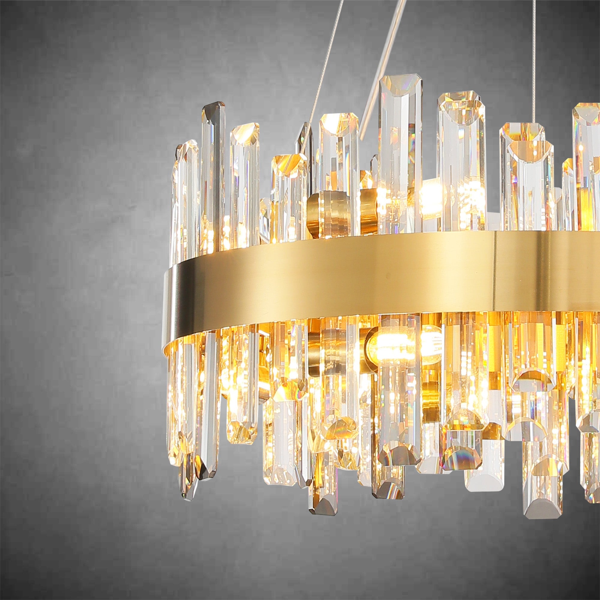 Modern Round Crystal Chandelier