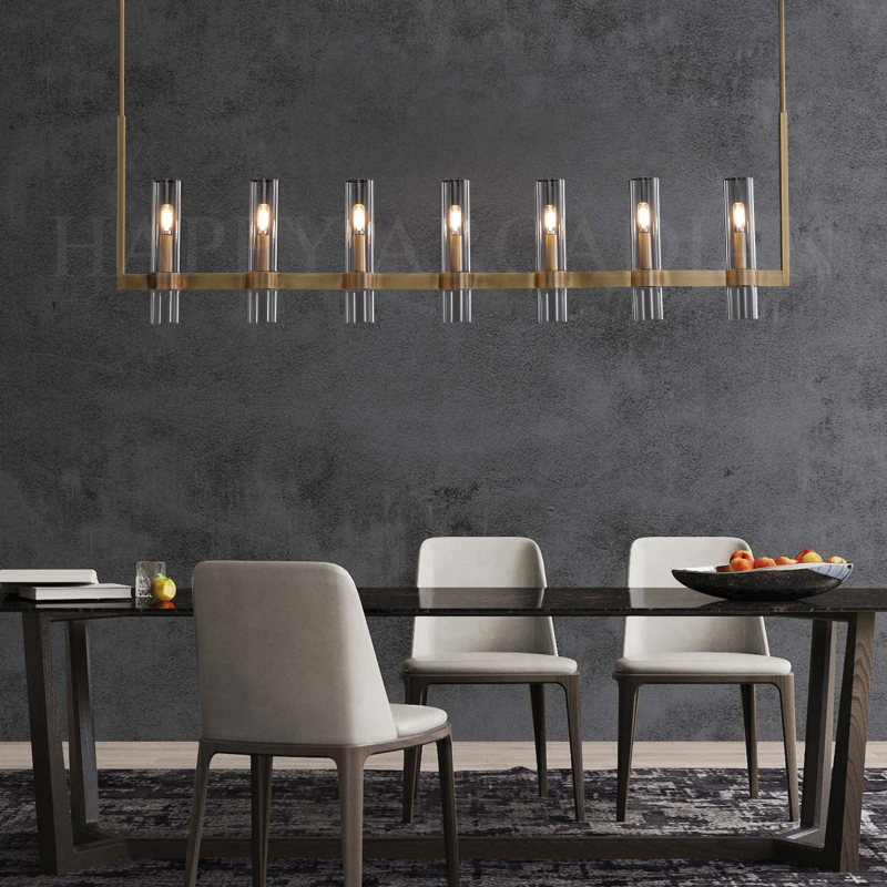 HA Rebecca Linear Chandelier Modern 60", 7-Light