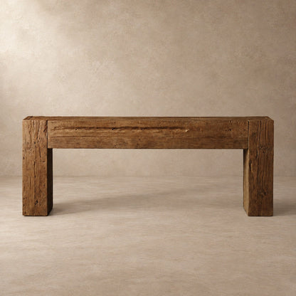 Happyarcadian Reclaimed Teak Wood Console Table