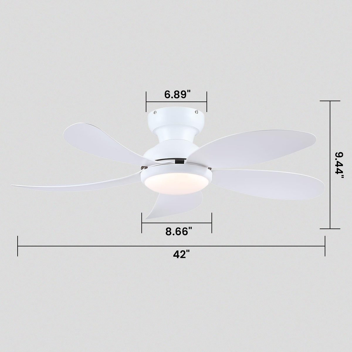 Graceshire contemporary ceiling fan