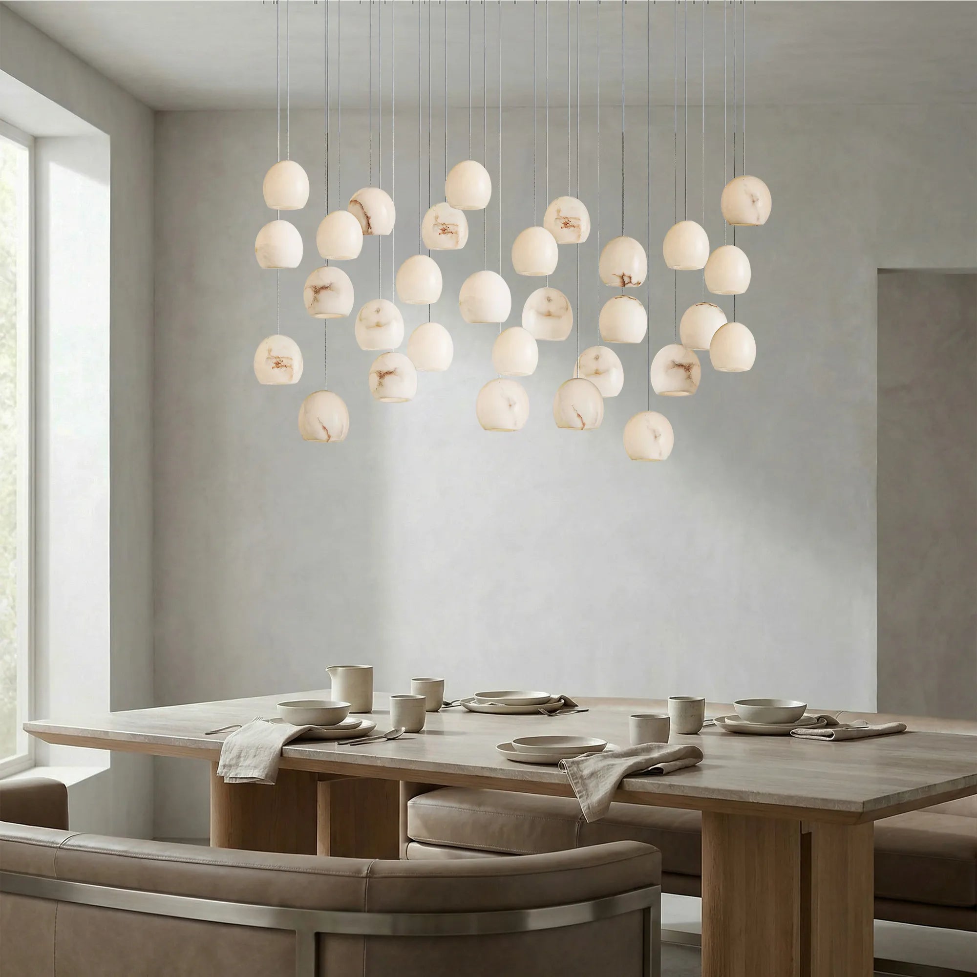 Maeva Rectangular Chandelier 15 LIGHT/ 30 LIGHT