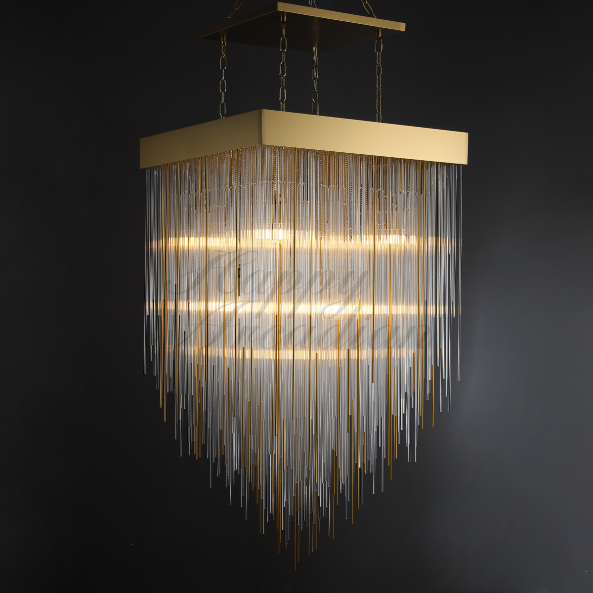 Siren Series Elegant Glass Chandelier Fixture Living Room