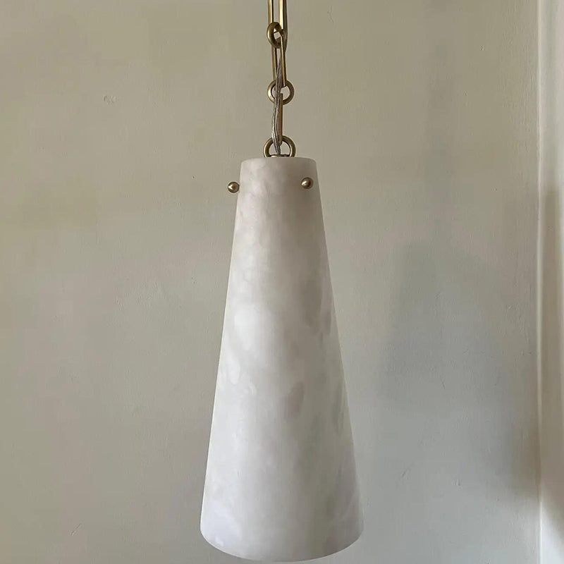 Contemporary Casey Alabaster Pendant Light For Kitchen Island, Living Room