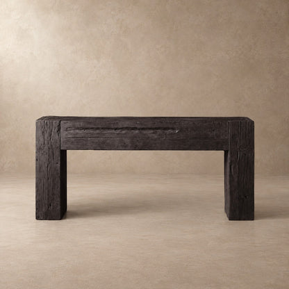 Happyarcadian Reclaimed Teak Wood Console Table