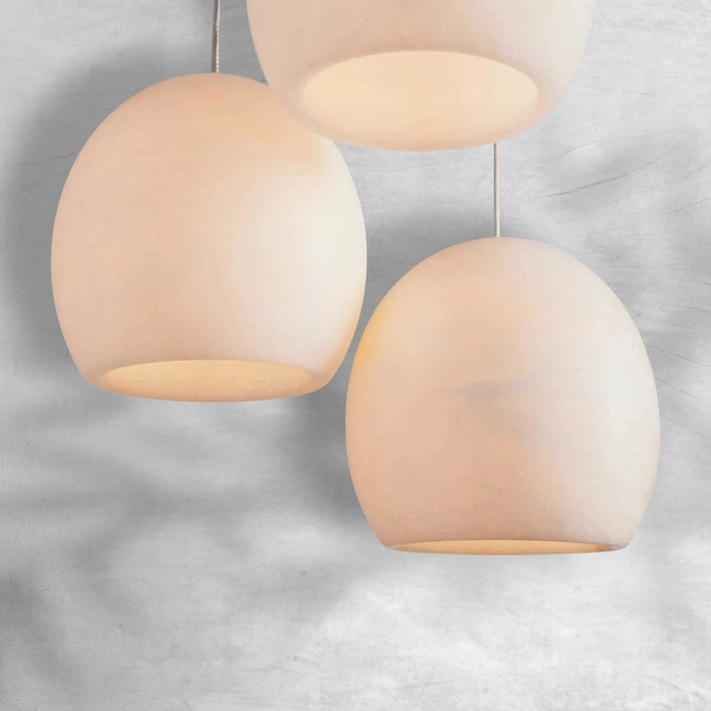 Maeva Round Alabster Chandelier 7'' 15'' 36''