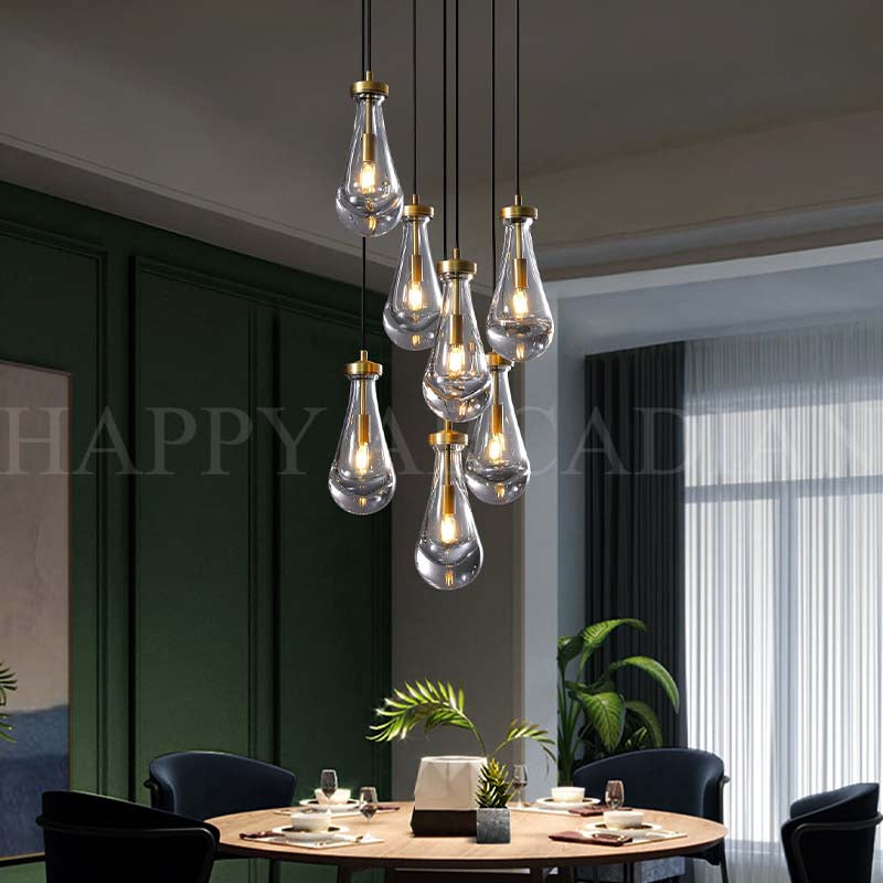 HA Raindrop Round Chandelier  18",7-Lights