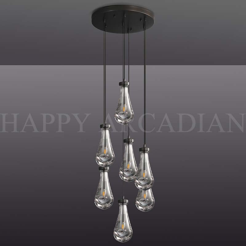 HA Raindrop Round Chandelier  18",7-Lights